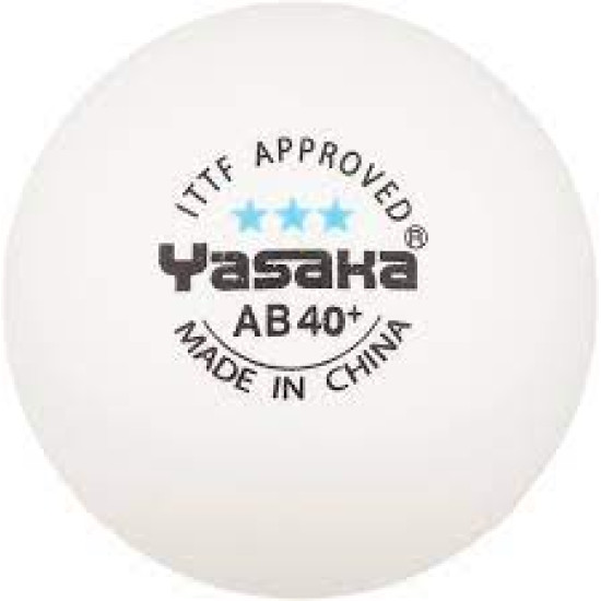 Yasaka Plastic AB40+ *** ITTF, 3 pcs.