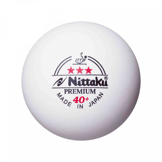 Nittaku balls Premium 40+ 3*** ITTF, 3 pcs.